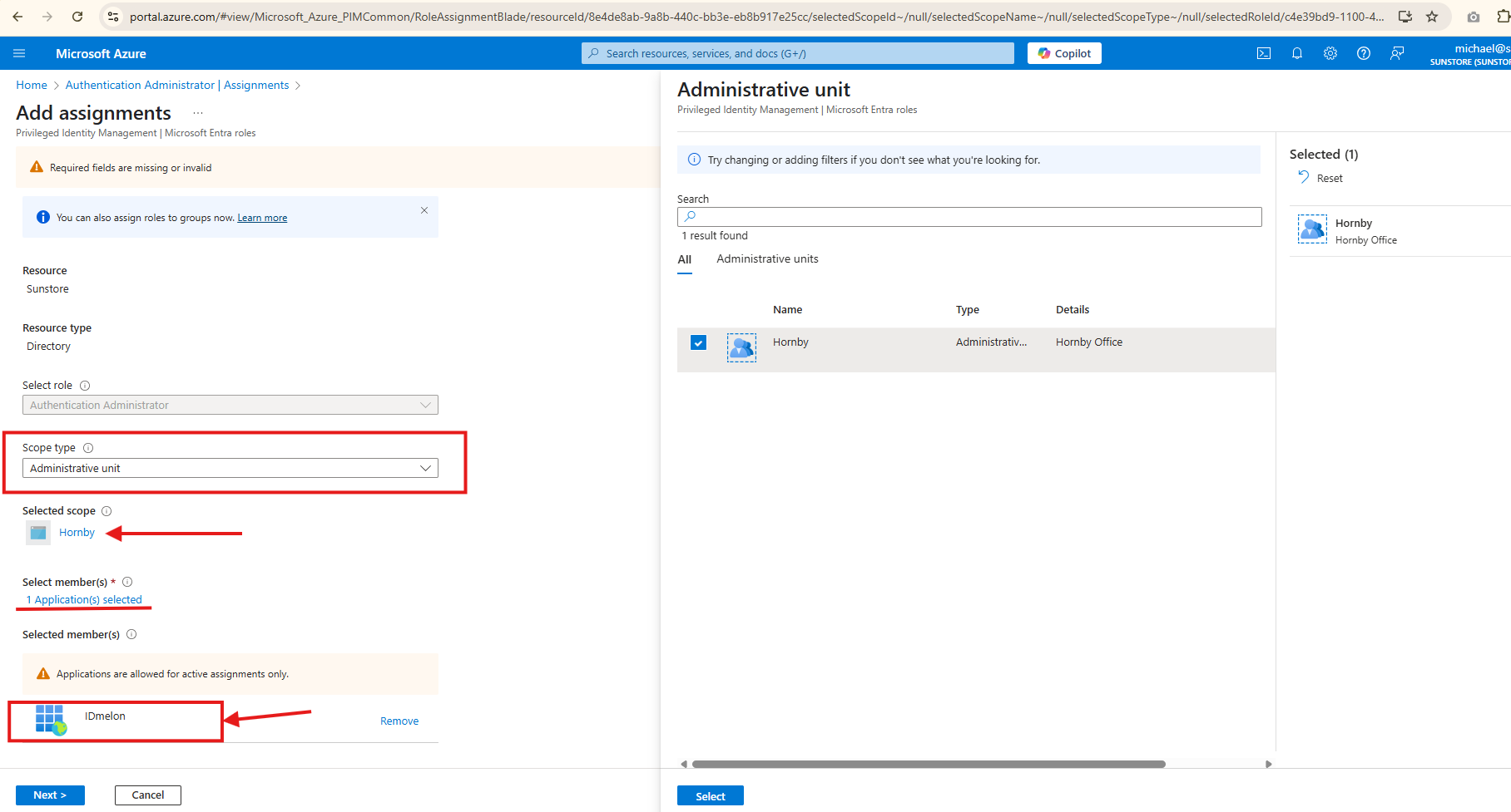 Entra ID - Authentication Administrator Assignment