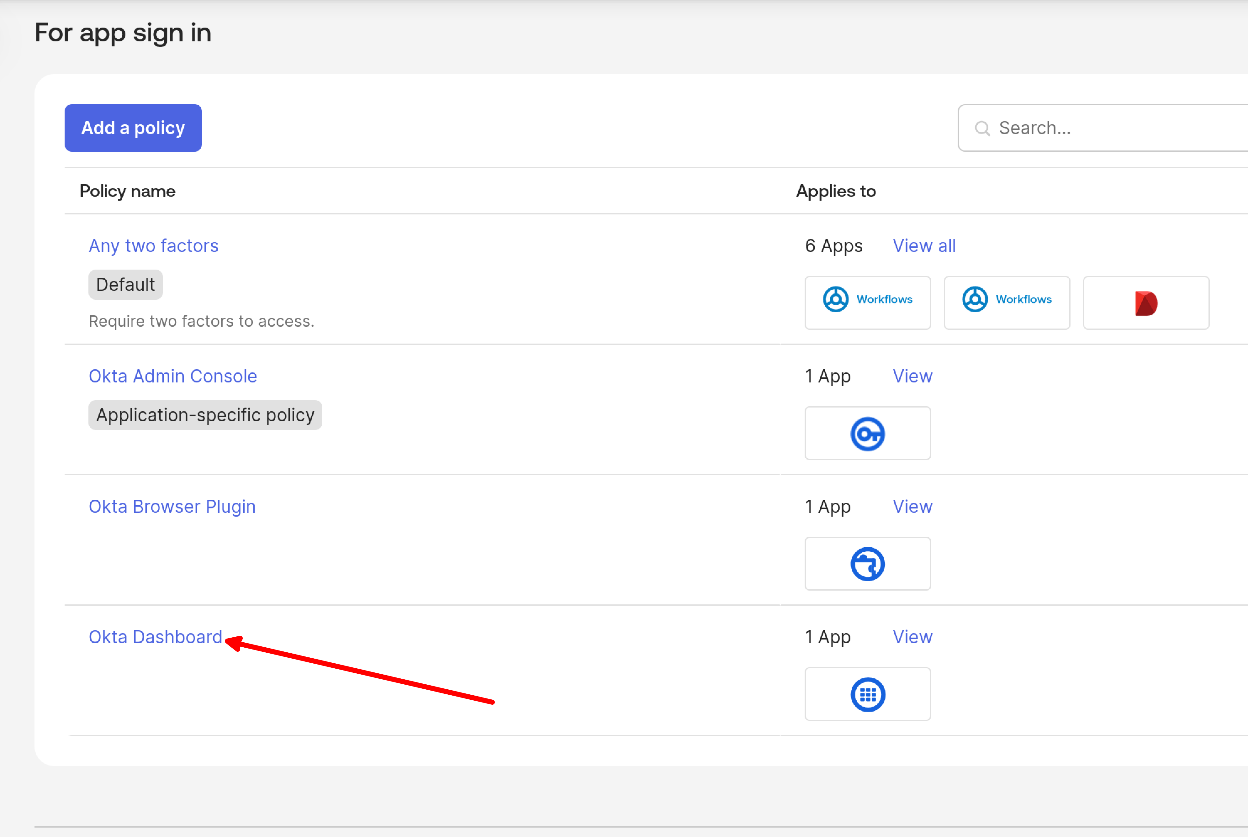 Okta - Authentication Policies