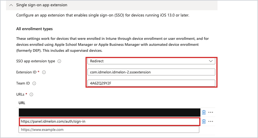 The IDmelon redirect extension profile