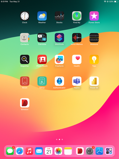 IDmelon Authenticator waiting for sign-in