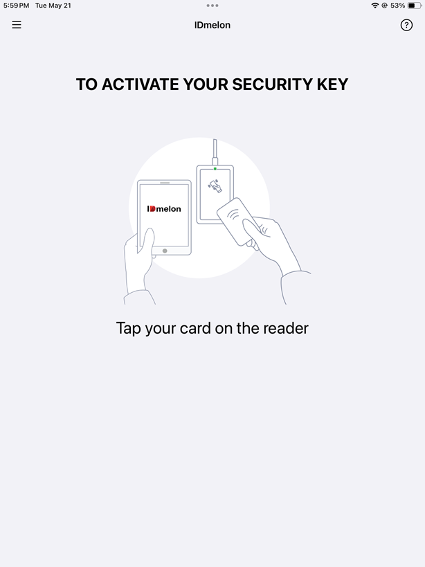 Tap your card to sign in