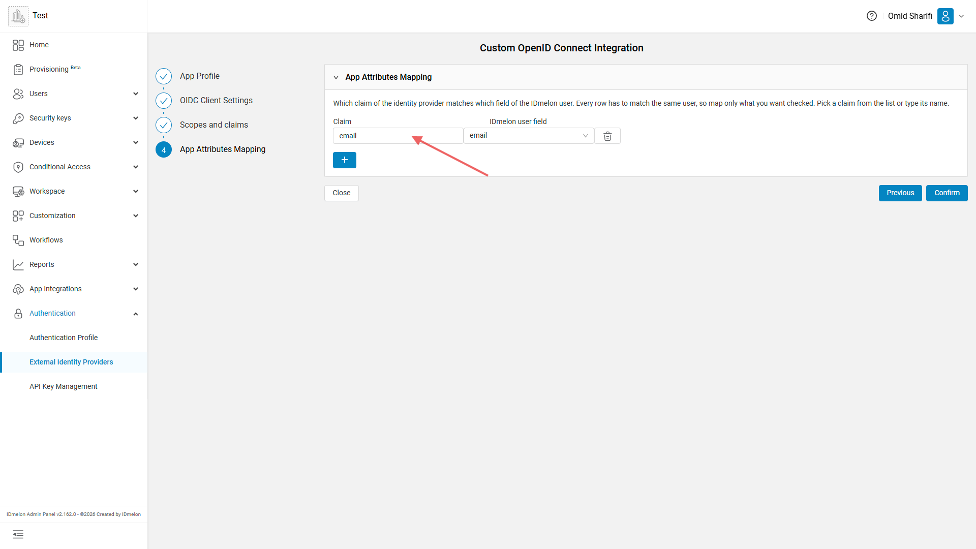Custom OIDC IDmelon 7