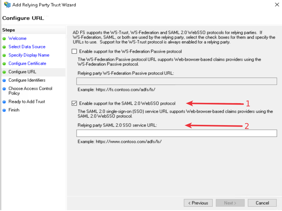 AD-FS SetUp Window 5