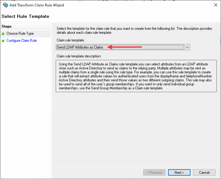 AD-FS Claims Window 2