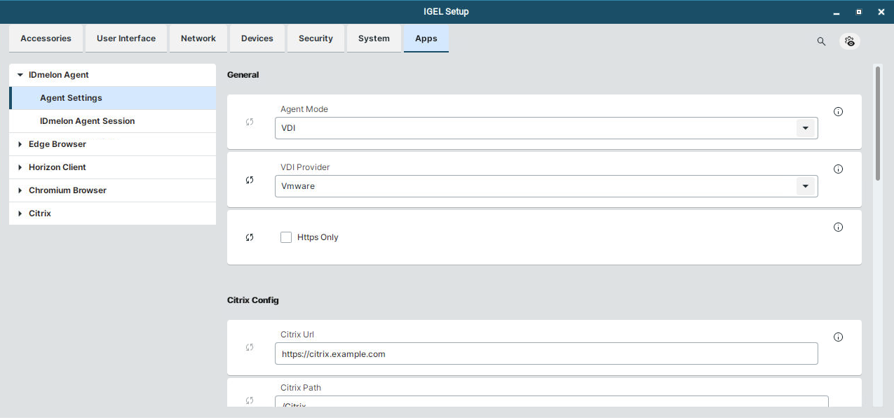 App Configs on IGEL