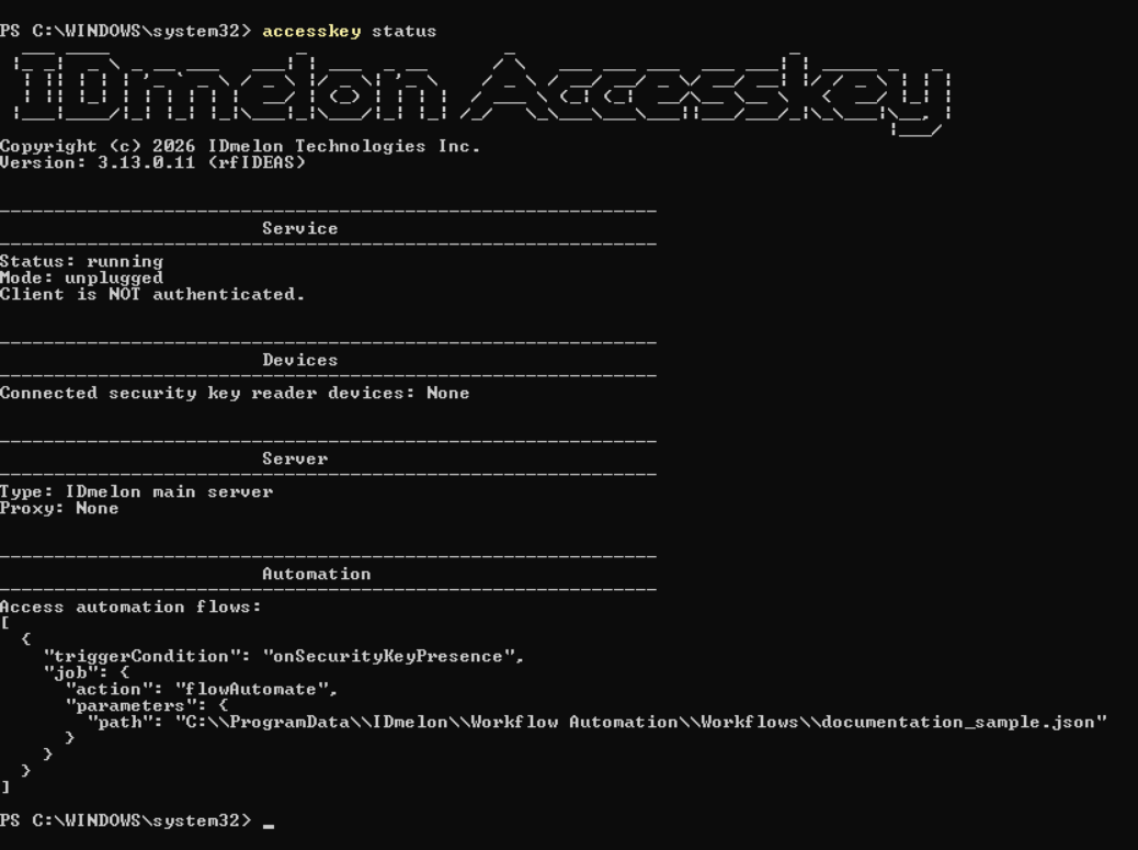 Register Automation Command PSR - client