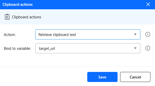 Clipboard action - 2
