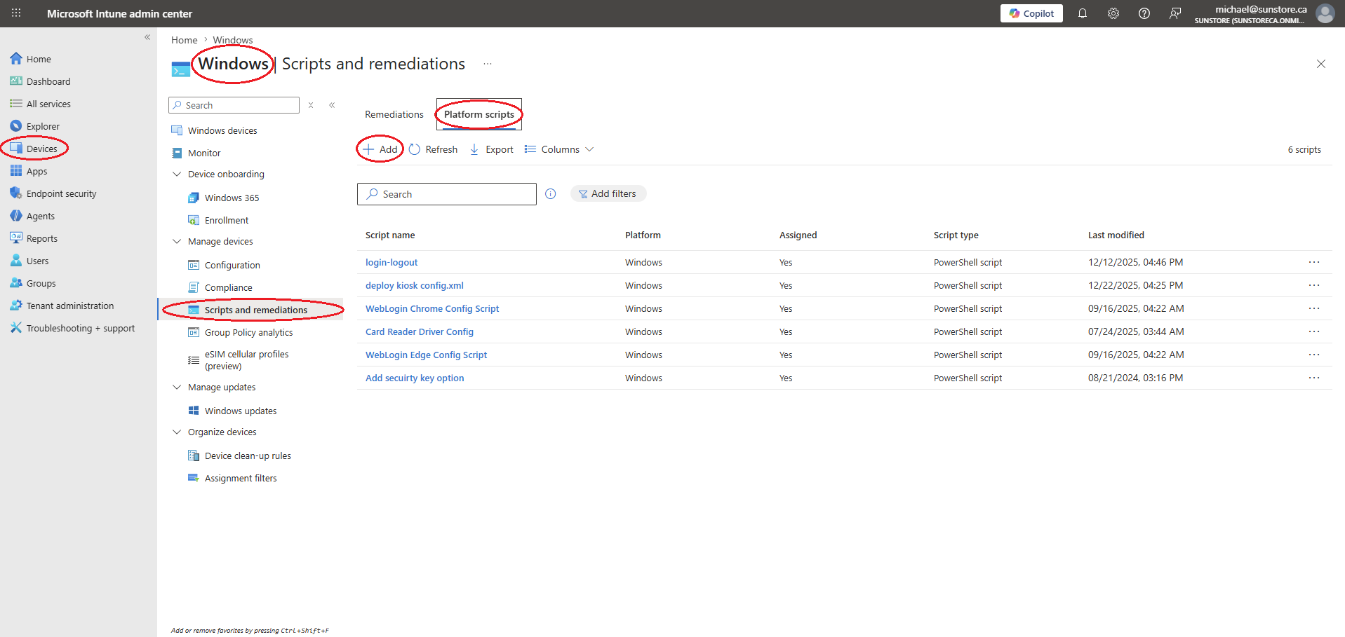 Register Automation Command Intune - 1