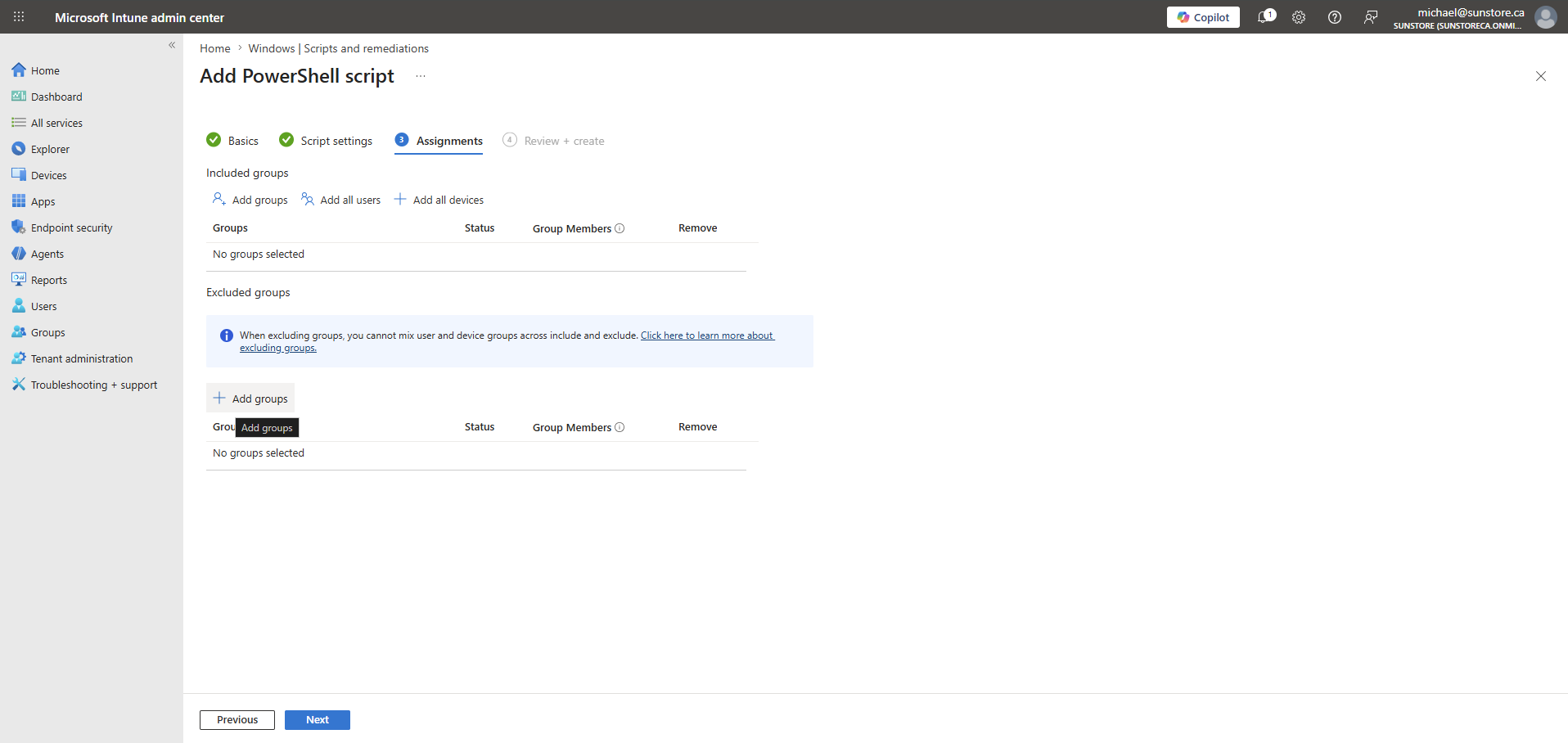 Register Automation Command Intune - 3