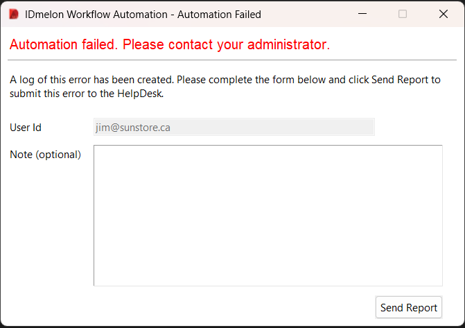 Report issue PIN locked