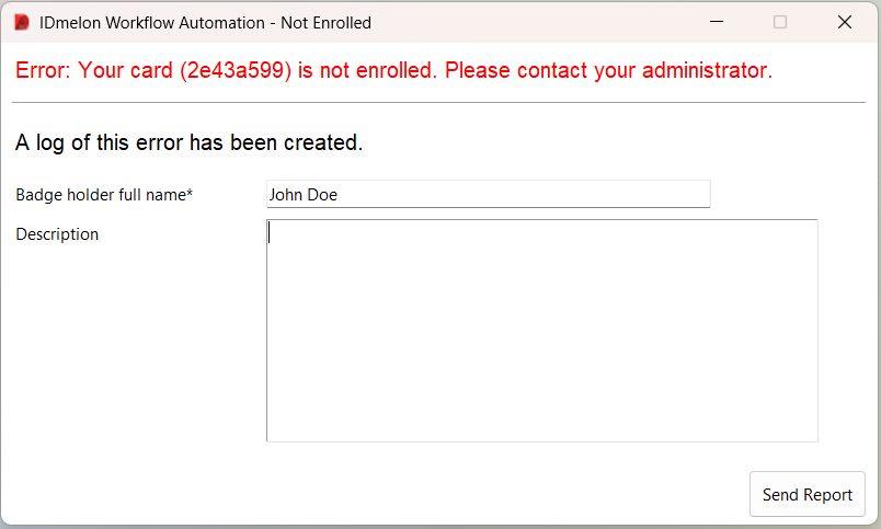 Report issue not enrolled