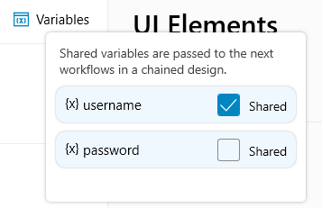 Shared variables